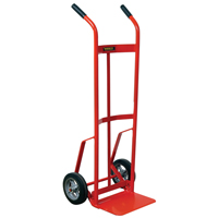 Hand Truck with Reinforced Noseplate - 136RN-HB, Dual Handle, Steel, 51" Height, 800 lbs. Capacity Equipex