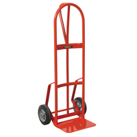 Hand Truck with Reinforced Noseplate - 126DRN-HB , P-Handle Handle, Steel, 51" Height, 800 lbs. Capacity Equipex
