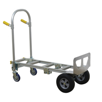 SPTN-JR-T18-SR Spartan Jr. Convertible Hand Truck, Aluminum, 1000 lbs. Capacity Equipex