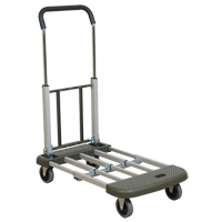 Chariot &agrave; plateforme t&eacute;l&eacute;pliante, Aluminium, 330 lb, 29-1/2" lo x 17-1/2" la, Hauteur 36-1/2" Equipex