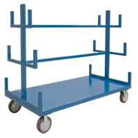 Support mobile pour tuyaux & barres, Acier, 48" la x 36" p x 60" h, Capacit&eacute; de 3000 lb Equipex