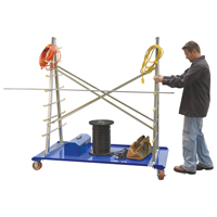 Chariot &agrave; cadre en A pour barres et tuyaux, Acier, 36-3/4" la x 73-3/4" p x 72-1/2" h, Capacit&eacute; de 2000 lb Equipex