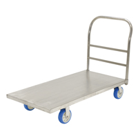 Platform Truck, 48" L x 24" W, 2000 lbs. Capacity, Polyurethane Casters Equipex
