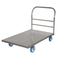 Platform Truck, 48" L x 30" W, 2000 lbs. Capacity, Polyurethane Casters Equipex