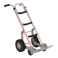 Self-Stabilizing Hand Truck, Dual Handle, Aluminum, 55'' Height, 500 lbs. Capacity Equipex