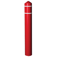 Enveloppe lisse pour butoir avec bandes r&eacute;fl&eacute;chissantes, 4" dia. x 56" l, Rouge Equipex