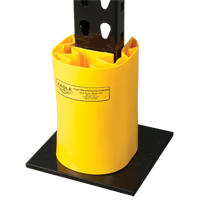Butoir en poly pour rayonnage, 5" la x 6" lo x 8" h, Jaune Equipex