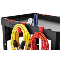 Chariot utilitaire robuste et polyvalent, 2 tiers, 17-3/4" x 36" x 46-1/5", Capacit&eacute; 500 lb Equipex