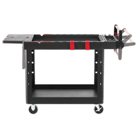 Chariot utilitaire robuste et polyvalent, 2 tiers, 25-1/5" x 36" x 51-1/2", Capacit&eacute; 500 lb Equipex