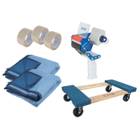 Moving Kit, Wood Frame, 18" W x 30" L, 1000 lbs. Capacity Equipex