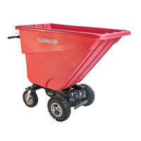 Chariot &agrave; bascule motoris&eacute;, Capacit&eacute; 13.5 cu.ft., 45" h x 26-1/2" la x 68" p Equipex