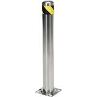 Butoir de s&eacute;curit&eacute;, Acier inoxydable, 36" h x 8" la, Argent Equipex