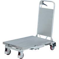 Manual Hydraulic Scissor Lift Table, 27-1/2" L x 17-5/8" W, Partial Stainless Steel, 400 lbs. Capacity Equipex