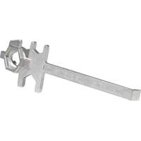 Cl&eacute; pour baril, Ouverture de 3/4"/2", Poign&eacute;e 9-1/2", Acier inoxydable Equipex