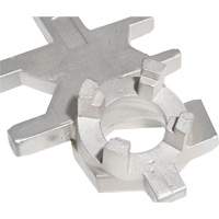 Cl&eacute; pour baril, Ouverture de 3/4"/2", Poign&eacute;e 9-1/2", Acier inoxydable Equipex