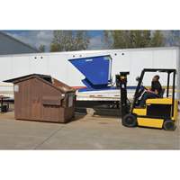 Conteneur autobasculeur, Acier, 3 vg³, Bleu Equipex