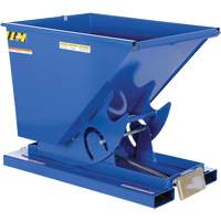 Conteneur autobasculeur, Acier, 1/2 vg³, Bleu Equipex
