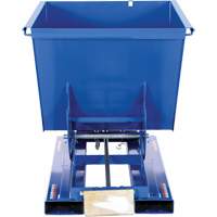 Conteneur autobasculeur, Acier, 1/2 vg³, Bleu Equipex