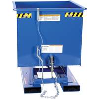 Conteneur autobasculeur, Acier, 1/2 vg³, Bleu Equipex