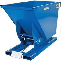 Conteneur autobasculeur, Acier, 3/4 vg³, Bleu Equipex
