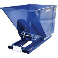 Conteneur autobasculeur, Acier, 1 vg³, Bleu Equipex