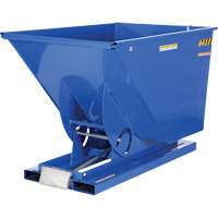 Conteneur autobasculeur, Acier, 1-1/2 vg³, Bleu Equipex