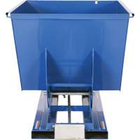 Conteneur autobasculeur, Acier, 1-1/2 vg³, Bleu Equipex
