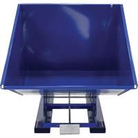 Conteneur autobasculeur, Acier, 2 vg³, Bleu Equipex