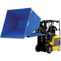 Conteneur autobasculeur, Acier, 2-1/2 vg³, Bleu Equipex