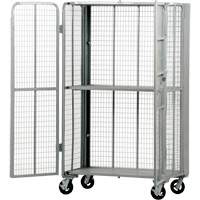 Chariot de s&eacute;curit&eacute; escamotable de s&eacute;rie FST, 1 niveaux, 27" lo x 45" la x 77" h, Cap. 2000 lb Equipex