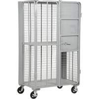 Chariot de s&eacute;curit&eacute; escamotable de s&eacute;rie FST, 1 niveaux, 27" lo x 45" la x 77" h, Cap. 2000 lb Equipex