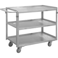 Chariot avec tablettes de calibre industriel, 3 Tiers, 16-3/4" la x 34" h x 30-7/16" p, Capacit&eacute; 600 lb Equipex
