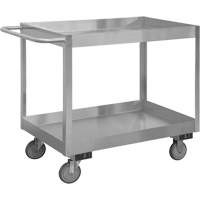Chariot avec tablettes de calibre industriel, 2 Tiers, 18-1/8" la x 35" h x 36" p, Capacit&eacute; 1200 lb Equipex