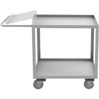 Chariot de pr&eacute;paration de commande de calibre industriel, 39" h x 18-1/8" la x 45" p, 2 Tablettes, Capacit&eacute; 1200 lb Equipex