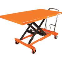 Hydraulic Scissor Lift Table, 63" L x 31-1/2" W, Steel, 1100 lbs. Capacity Equipex