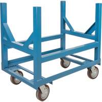 Pipe & Bar Cradle Truck, 24" L x 24" W x 34" H, 2500 lbs. Capacity, Polyurethane Wheels Equipex