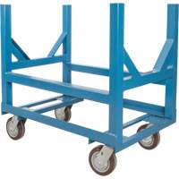 Pipe & Bar Cradle Truck, 24" L x 24" W x 34" H, 2500 lbs. Capacity, Polyurethane Wheels Equipex