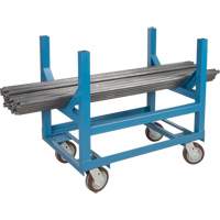 Pipe & Bar Cradle Truck, 24" L x 24" W x 34" H, 2500 lbs. Capacity, Polyurethane Wheels Equipex