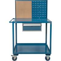 Chariot de service mobile, 2 Tiers, 24" la x 57" h x 40" p, Capacit&eacute; 1200 lb Equipex