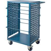 Chariot mobile pour mat&eacute;riaux bobin&eacute;s, Acier, 6 Montants, 21" la x 48" h x 38" p, Capacit&eacute; de 1200 lb Equipex
