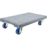 Medium-Duty Solid Wood Dollies, Polyolefin Wheels, 900 lbs. Capacity, 18" W x 24" D x 7" H Equipex