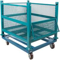 Dolly for Open Mesh Container, 40.5" W x 34-1/2" D x 10" H, 3000 lbs. Capacity Equipex