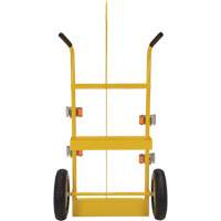 Chariot pour chalumeau et bouteille &agrave; gaz, Roues Rempli de mousse, Base de 23-13/16" la x 22-13/16" lo, 500 lb Equipex