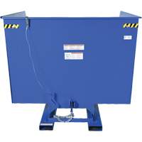 Conteneur autobasculeur, Acier, 4 vg³, Bleu Equipex