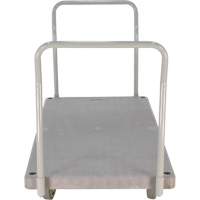 Chariot &agrave; plateforme en plastique robuste, 60" lo x 30" la, 3000 lb cap, Roues Polyur&eacute;thane Equipex