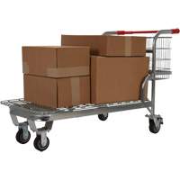 Chariot en treillis emboîtable, Acier, 28-3/4" x 37-1/16" x 59-5/8", Capacit&eacute; 275 lb Equipex