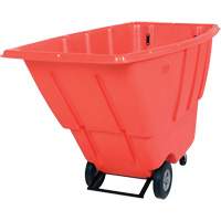 Chariot basculeur, Poly&eacute;thyl&egrave;ne, 0,5 vg³, Capacit&eacute; de charge de 450 lb Equipex