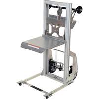 Appareil de levage portatif en aluminium, M&eacute;canisme Pompe au pied, Capacit&eacute; de 200 lb, Levage max de 61" Equipex