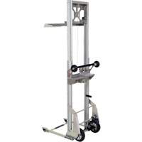 Appareil de levage portatif en aluminium, M&eacute;canisme Pompe au pied, Capacit&eacute; de 200 lb, Levage max de 61" Equipex