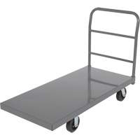 Platform Truck, 48" L x 24" W, 2000 lbs. Capacity, Rubber Casters Equipex